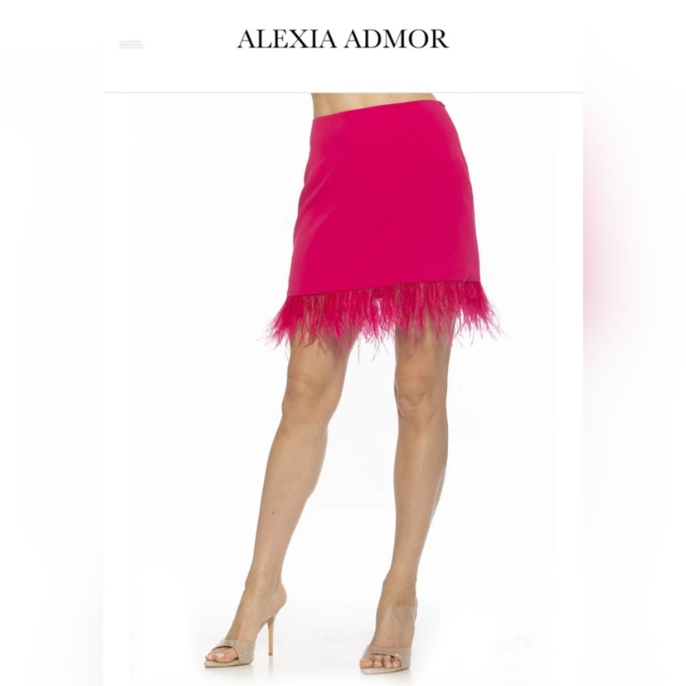 Alexia Admor Pink Mini Pencil Skirt